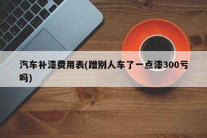 汽车补漆费用表(蹭别人车了一点漆300亏吗)
